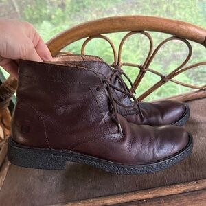Born Dark Brown Leather Chukka Boots